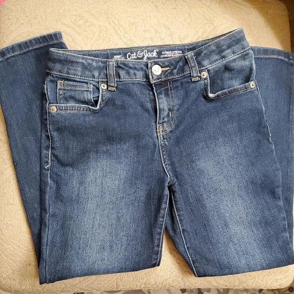 Cat & Jack Blue Skinny Jeans with Ultimate Stretch - Picture 1 of 7